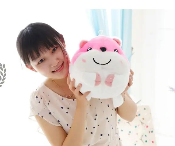 

about 30cm pink Hamtaro hamster plush toy soft pillow birthday gift w1878