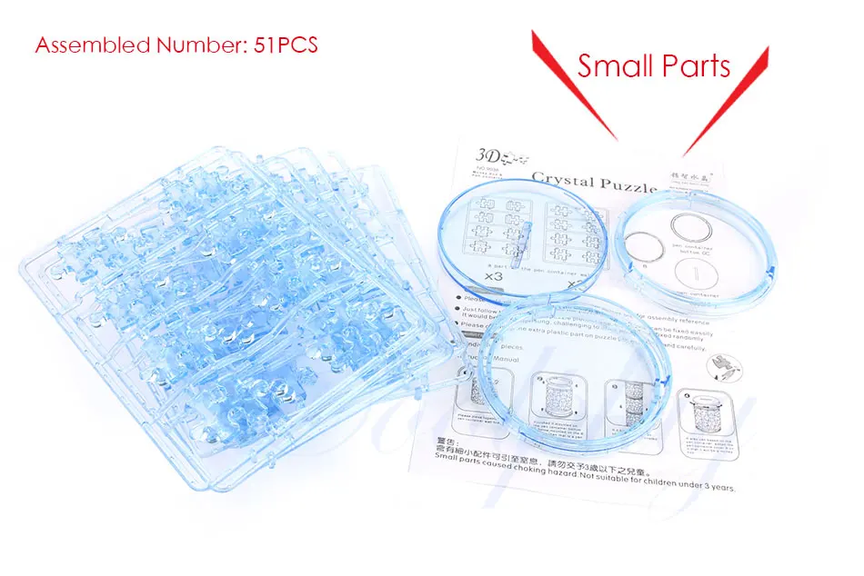 DIY 3D кристалл головоломки сборки милый копилка головоломки модель украшения творческий подарок игрушка для детей}