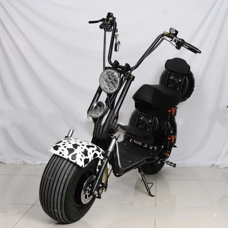 60 В 1000 Вт электрические мотоциклы взрослых литий Батарея Citycoco Multi Clor модные популярные Двухместный сиденье