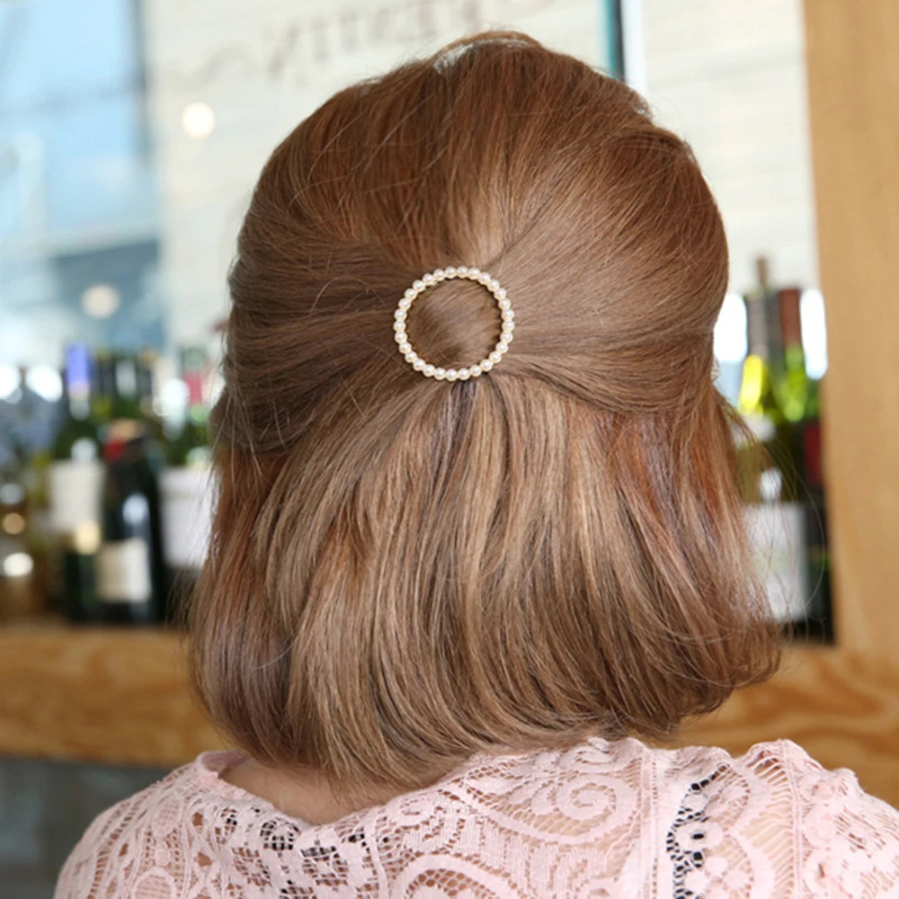 1pc Simple Pearl Hair Clip Elegant Geometric Hairpin Ladies Bangs Clip Accessories Fashion Women Girls Metal Hair Clip 1pc Simple Pearl Hair Clip Elegant Geometric Hairpin Ladies Bangs Clip Accessories Fashion Women Girls Metal Hair Clip