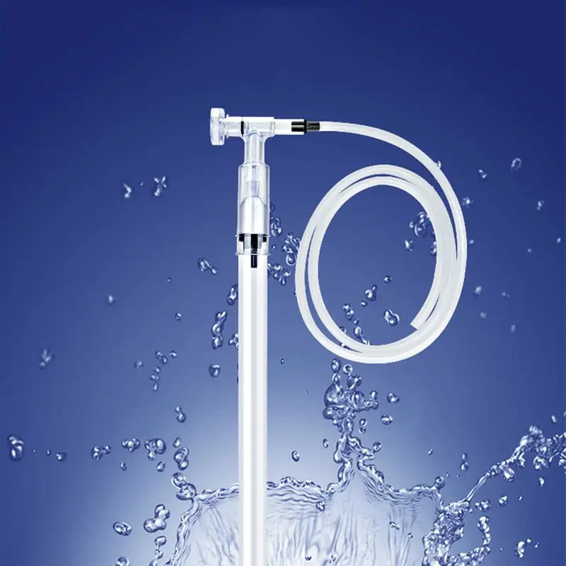

New Arrived Aquarium Gravel Vacuum Cleaning Filter Tool Fish Tank Cleaner Siphon Pump Manual Pump Safe Vacuum 1.5m Drop shipping