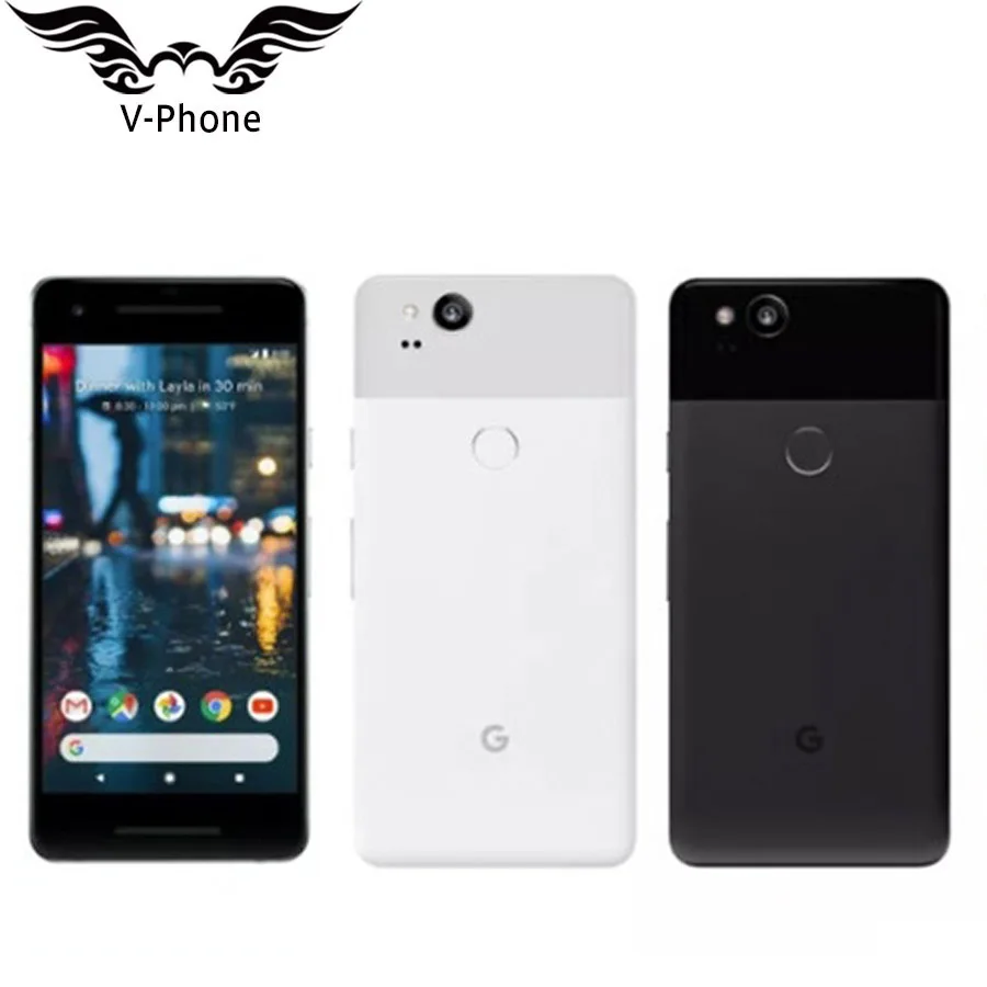 Абсолютно " ЕС Версия Google Pixel 2 128 Гб мобильный телефон Snapdragon 835 Восьмиядерный 4 Гб 64 Гб отпечаток пальца 4G смартфон