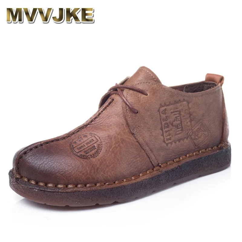 

MVVJKE Genuine Leather Flat Shoe Pregnant Women Shoe Mother Driving Shoe Female Moccasins Women Flats Hand-Sewing Shoes