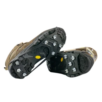 

winter outdoor Universal Snow Ice Spiked Shoe Grips Cleats Crampons Winter Climbing Camping Slip-Resistant Shoes Cover safety