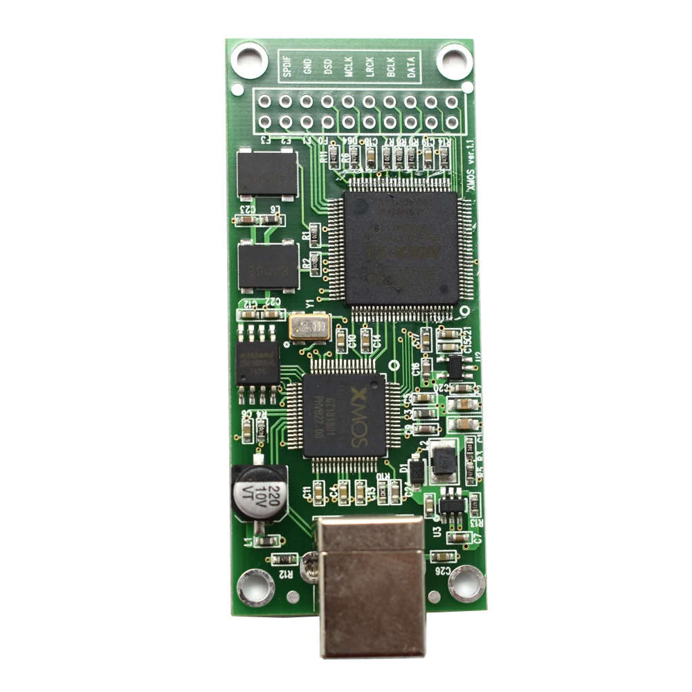 Tarjeta hija XMOS + CPLD XU208 USB DAC interfaz Digital USB salida DSD I2S adecuada AK4497 ES9018 E