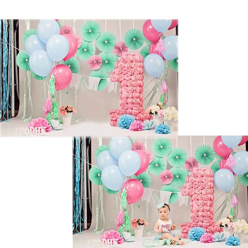tr baby 1st birthday backdrop for photography colorful baby birthday background