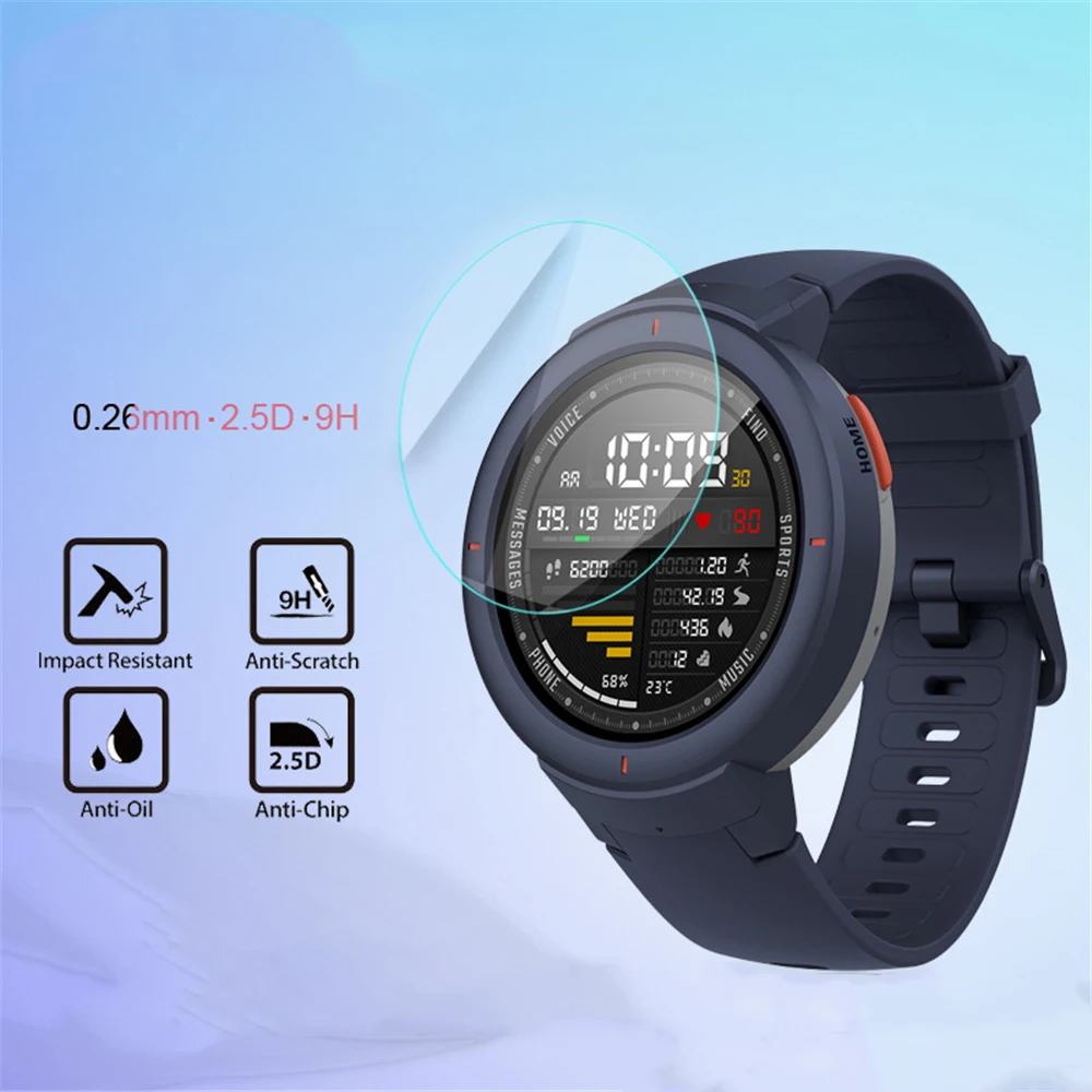 2 шт. для Xiaomi Huami Amazfit Verge 3 Закаленное стекло full HD защита экрана Защитная пленка от