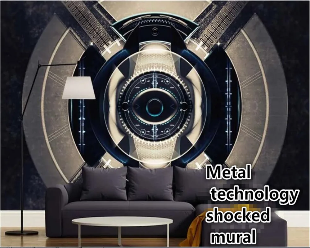Обои beibehang для детской комнаты под заказ Модные металлические Настенные обои 3d