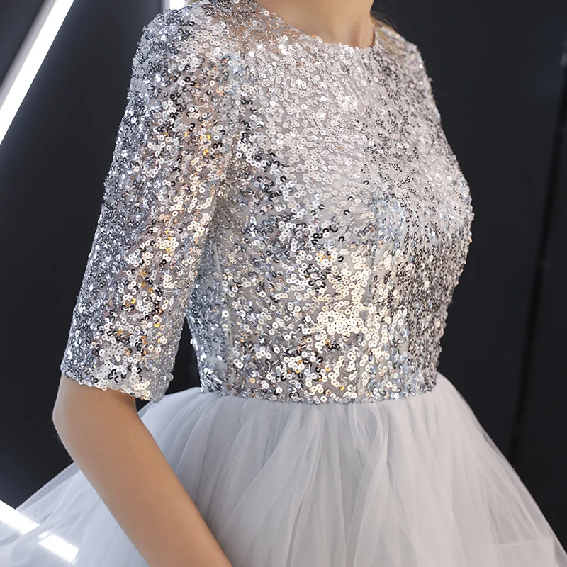 Вечернее платье weiyin De Soiree 2021 Новое с блестками на шнуровке Длинные вечерние
