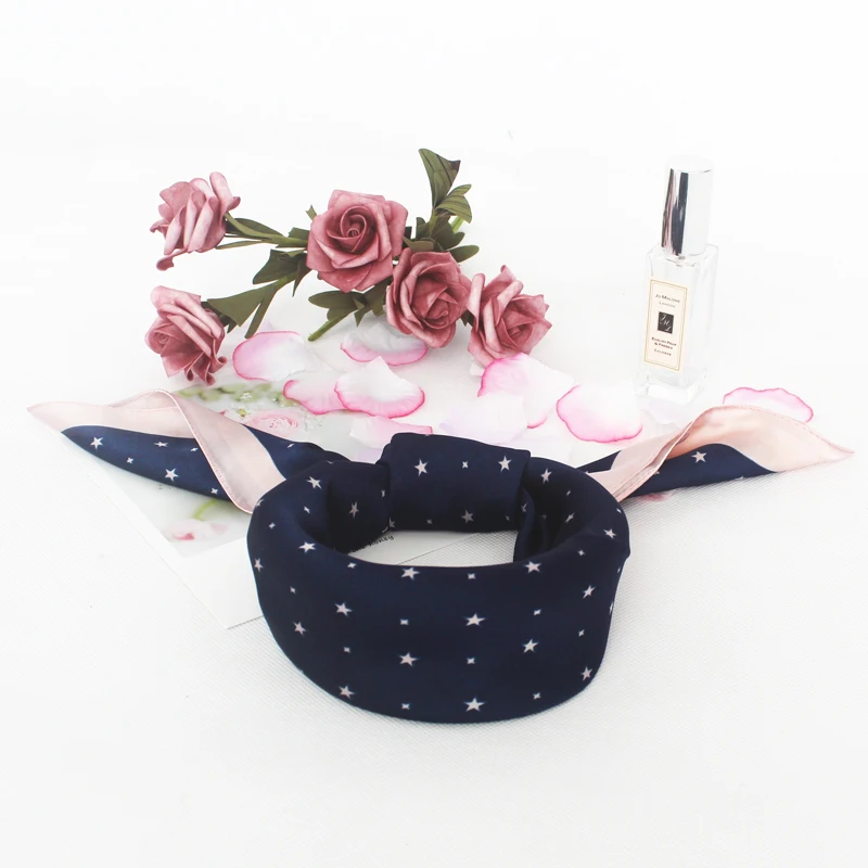 

70*70cm High Quality Silk Scarf Women Ladies Elegant Small Square Scarf Head Scarf High Quality Spring Autumn Fashion hair scarf