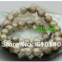 Ювелирные изделия 002119 удивительные 2" 20 мм белый ЮГ Reborn Кеши жемчужным ожерельем