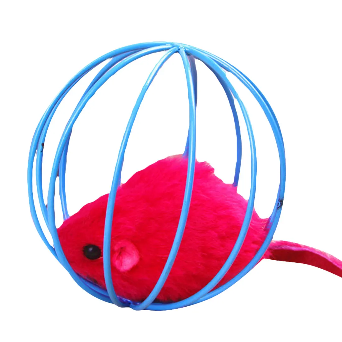New 2017 Hot Sale 1pcs Fun Toys False Mouse in Rat Cage Ball For Pet