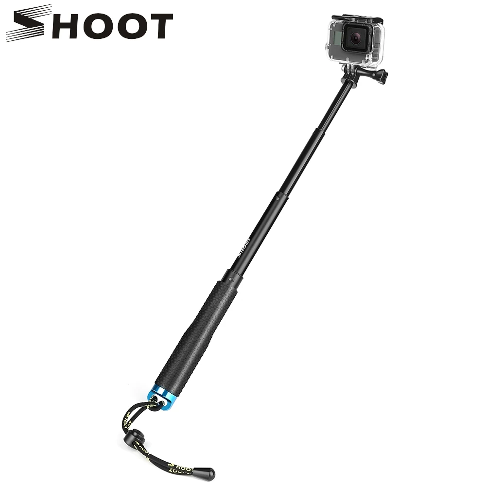 

SHOOT Extendable Selfie Stick Monopod for GoPro Hero 6 5 7 Black Session Xiaomi Yi 4K Sjcam Sj4000 Eken H9 Go Pro Hero Accessory