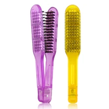 Профессиональная смола и ABS V Форма Парикмахерская выпрямляющая волосы расческа жаростойкая кабановая щетина Парикмахерская прямая расческа SCP-9 в хорошем дизайне