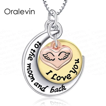 

I love you to the moon and back Pendant Necklace 20Pcs/Lot #LN1444