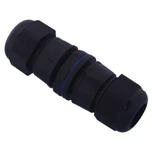IP68 защиты M20 начинкой контргайки Пластик RJ45 водонепроницаемый кабельный сальник разъем для двойной кабель