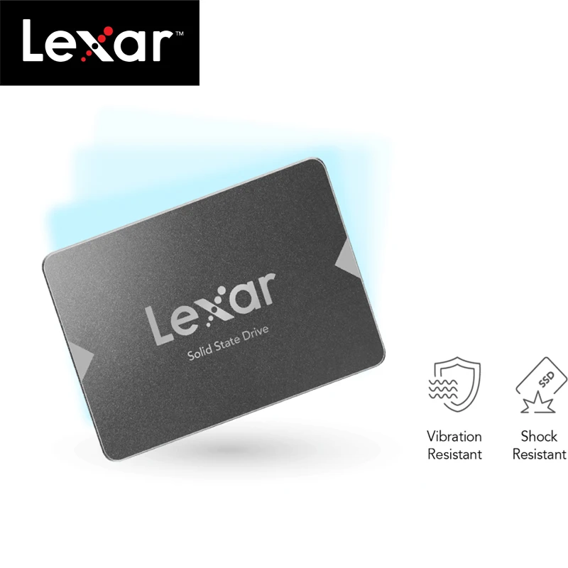 Lexar NS 100 SSD Внутренний твердотельный жесткий диск SATA 3 520 МБ/с. 120 ГБ 240 пересмотра для ноутбука настольный компьютер