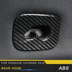 Авто-Стайлинг задний крюк рамка наклейки отделка покрытие для интерьера для Porsche Cayenne 2018