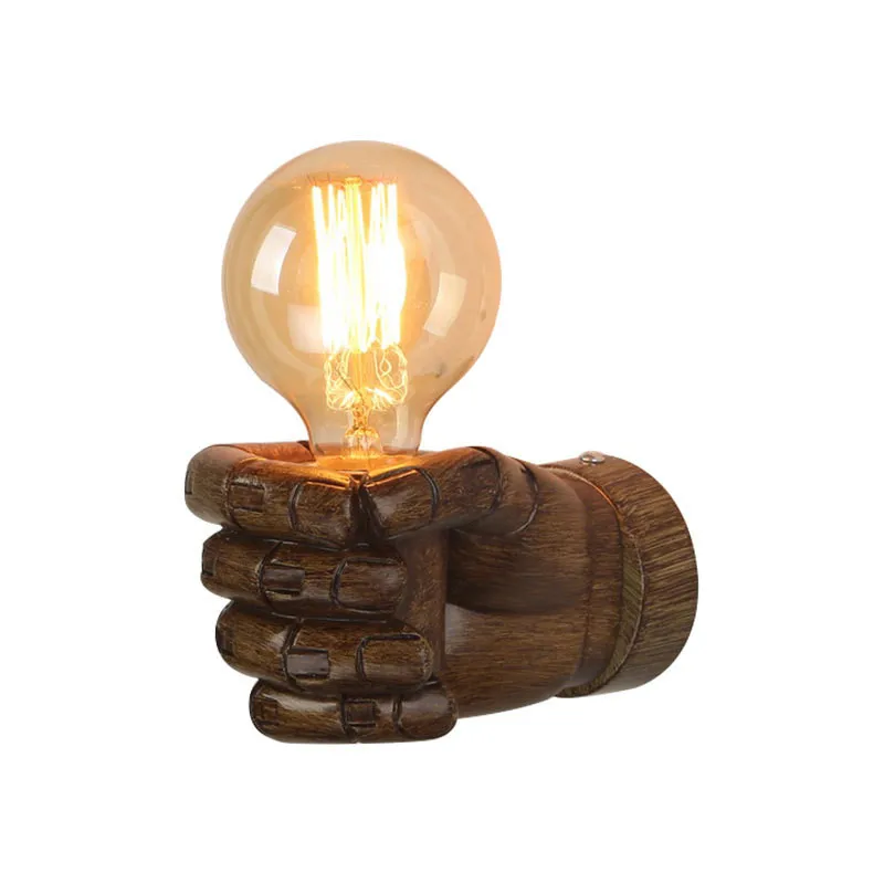 Лофт стиль Скандинавская Смола металлический настенный светильник художественный Декор левая рука правая рука прикроватный настенный светильник для дома настенный светильник Внутреннее освещение