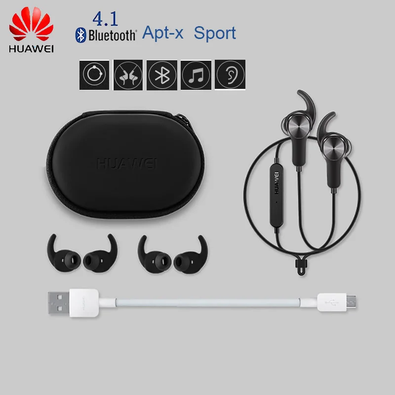 

Original Huawei Bluetooth 4.1 Sport Headset AM60 Apt-X Noise Reduction Waterproof Mic Control Wireless Earphones For Android IOS