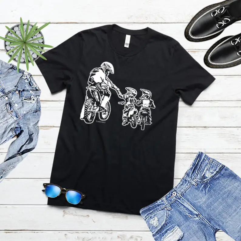 Babygrow vest Biker Like Daddy Dirtbike enduro baby mum Motocross Mx