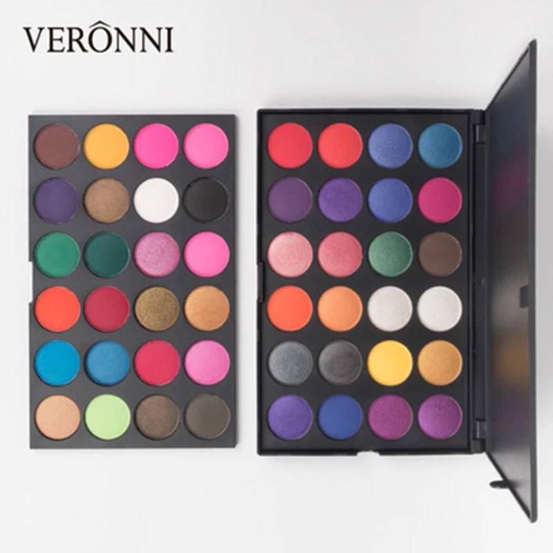 

48 Color Glitter powder Eyeshadow Palette VERONNI 2019 New Matte EyeShadow Make Up Palette Professional Eye shadow Pigments