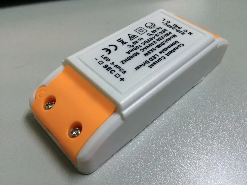 

10 PCS/Lot DIM 3-5*3W 9W 15W led 700mA Dimmable led driver constant current Power supply AC 220-240V light for free