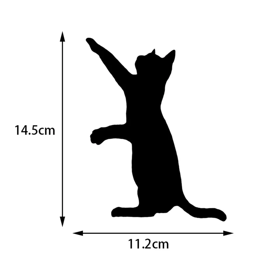 11.214.5CM Funny Animal Cat Car Sticker Classic Car Cover Scratch Fashion Decals Sticker On Car For Ford Audi BMW Toyota VW (4)