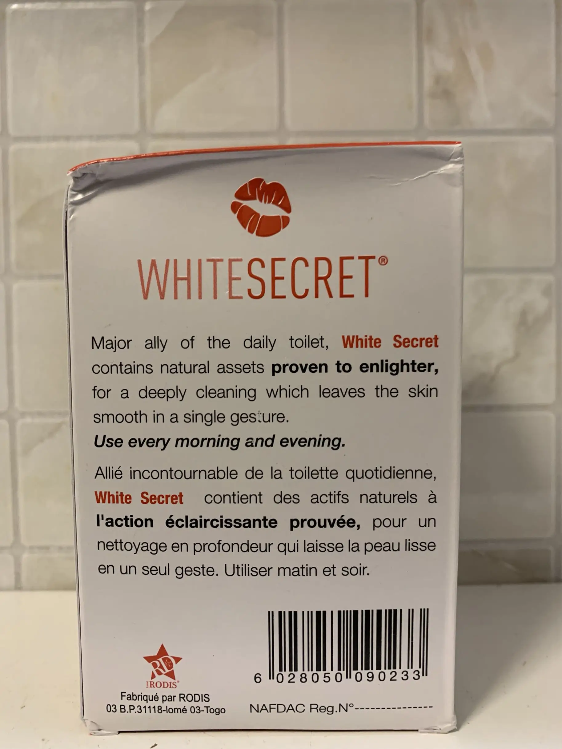 WHITE SECRET | осветляющее тело и мыло для лица 190 г | AFRIWORLD