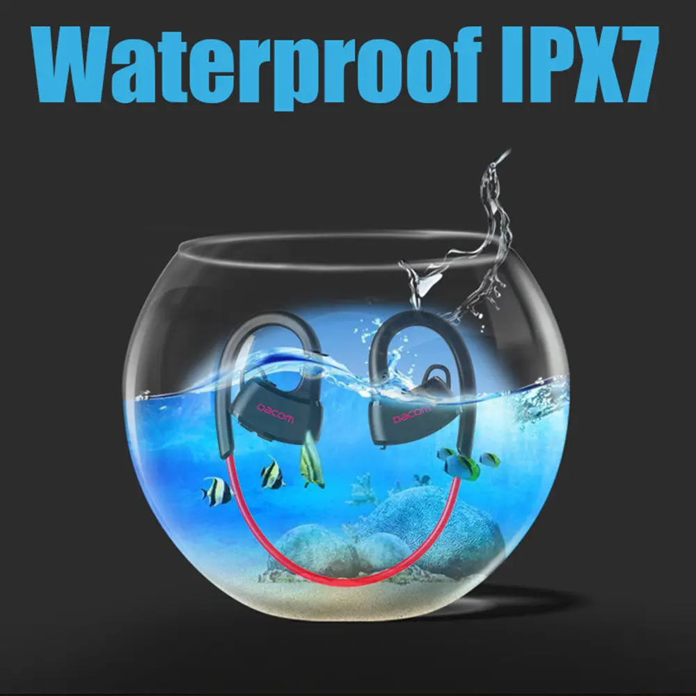 

DACOM P10 Bluetooth Headset IPX7 Waterproof Ear Hook Swimming Earphone With Mic