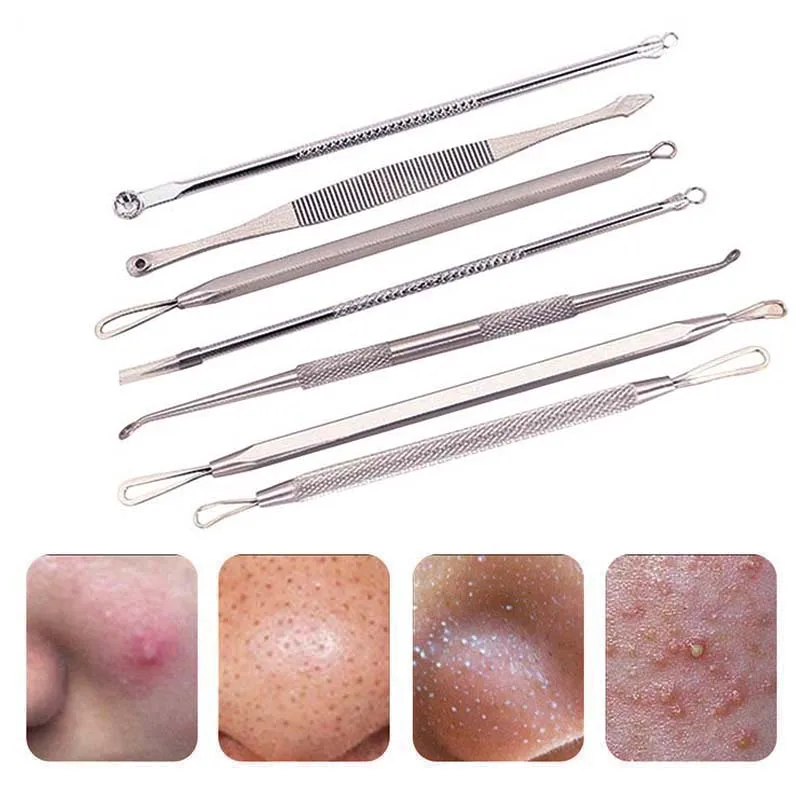 

1 set pimple remover tool blackhead remover acne removal needles black head remover tool facial care tools