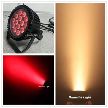 

(4pcs+Flycase) 14x18w led par light dj dmx rgbwauv 6 in1 par outdoor stage wedding wash wall slim led par