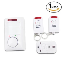 NEW Portable IR Wireless Motion Sensor Detector Double remote control Home doors Security Burglar Alarm System Easy To use