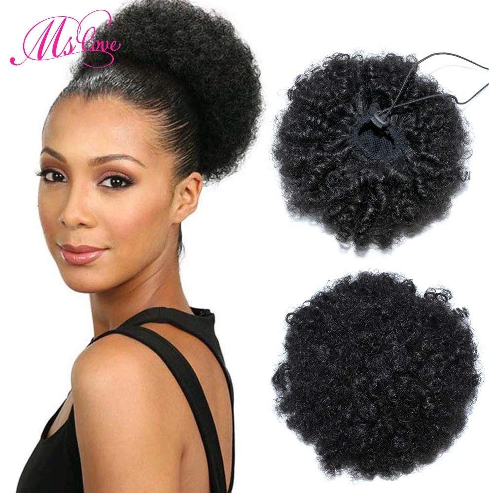 Aliexpress.com : Buy Afro Kinky Curly Ponytail 100% Human Hair ...