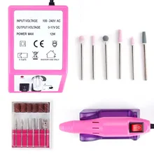 Электрические ногтей сверлильный станок Маникюр Педикюр Инструменты Kit ногтей полировщик шлифовальный глазуровку для гель-лака 1 шт. Каспидальные головы