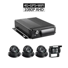 4CH 4G AHD 1080 P Автомобильный, с sd-картой мобильный комплект цифрового видеорегистратора устройство записи в режиме реального времени ПК/телефон удаленный монитор воспроизведение gps Запись g-сенсор, ИК-камеры
