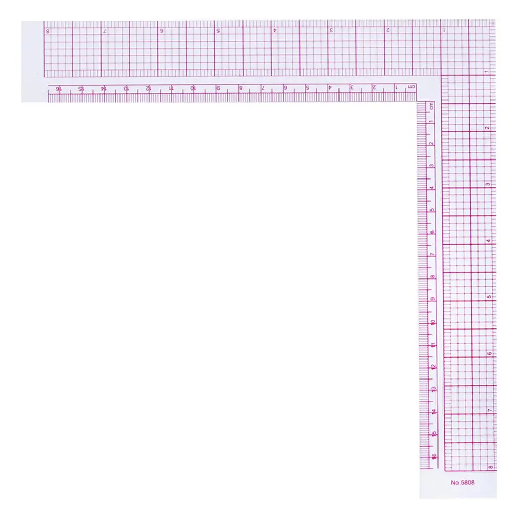 

Proofing clothing version of the ruler clothing scale graduation built-in L-shaped square 90 degrees