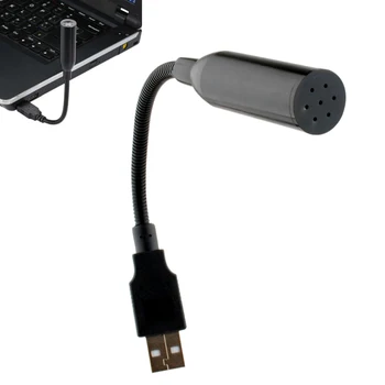 

Mini USB Microphone Flexible Goose Neck Audio Mic for Laptop PC DU55