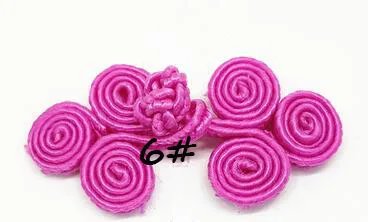 NO.6 Детское Ципао, одежда для шитья, пригласительная карточка/Подарочная коробка, украшение, красочный маленький цветок, Маленькая китайская лягушка, пуговица A0065L - Цвет: NO.6