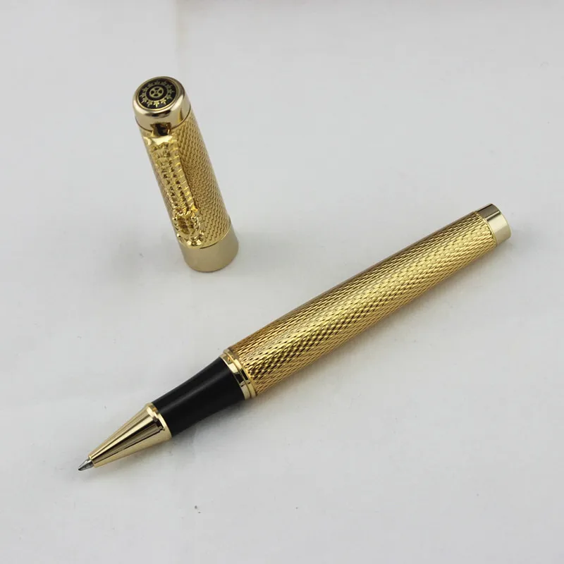 1 шт./лот JINHAO шариковая ручка 1200 серебристые ручки Caneta с золотым зажимом деловое