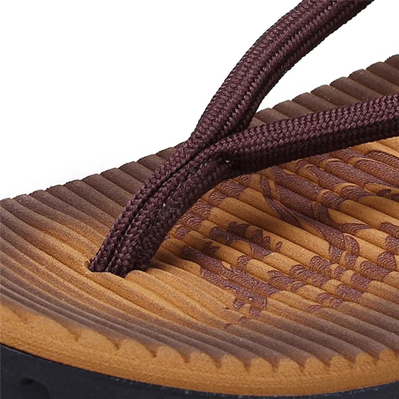 Men's Fashion Casual Flat Flip Flops Slippers Beach Sandals Outdoor Skid Shoes Mans footwear terlik kapcie 40JA3026