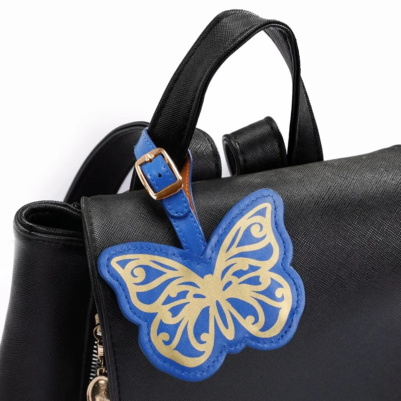 

Portable Travel Accessories Bowknot Luggage Tag Women Pendant PU Leather Label Suitcase Name ID Address Holder Baggage Boarding