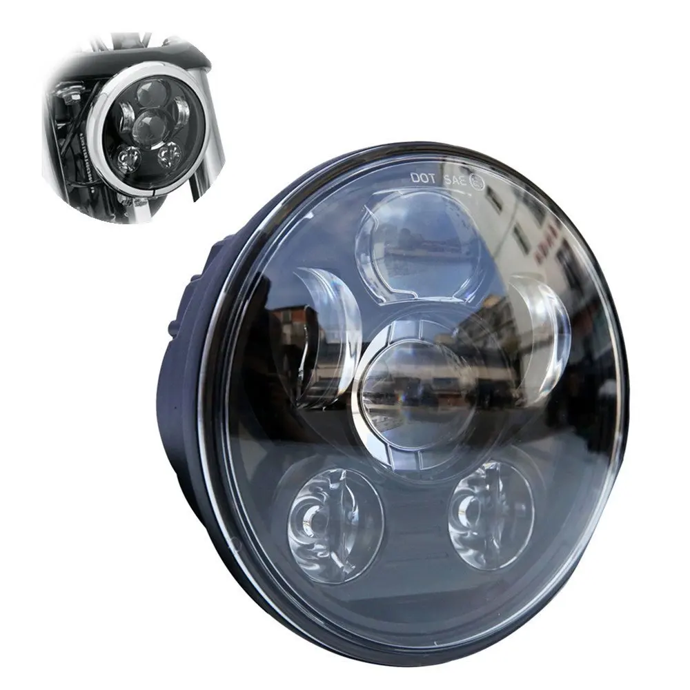 5.75 inch Round led headlamp kit for Harley Sportster Dyna, Low rider