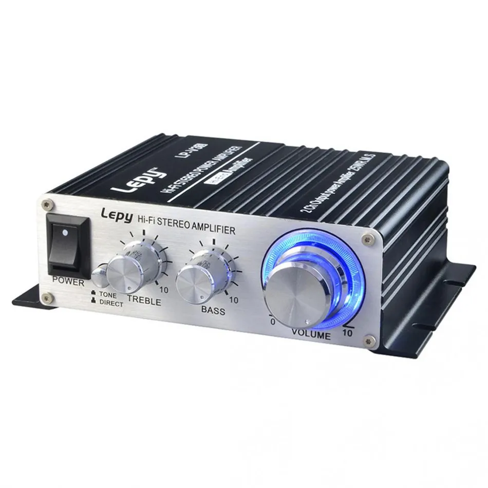 20Pcs/Lot Lepy LP-V3S Amplifier Hi-Fi Digital V3 USB FM Stereo Super Bass Audio Power Amplifier Car 2 Channel Amplifier