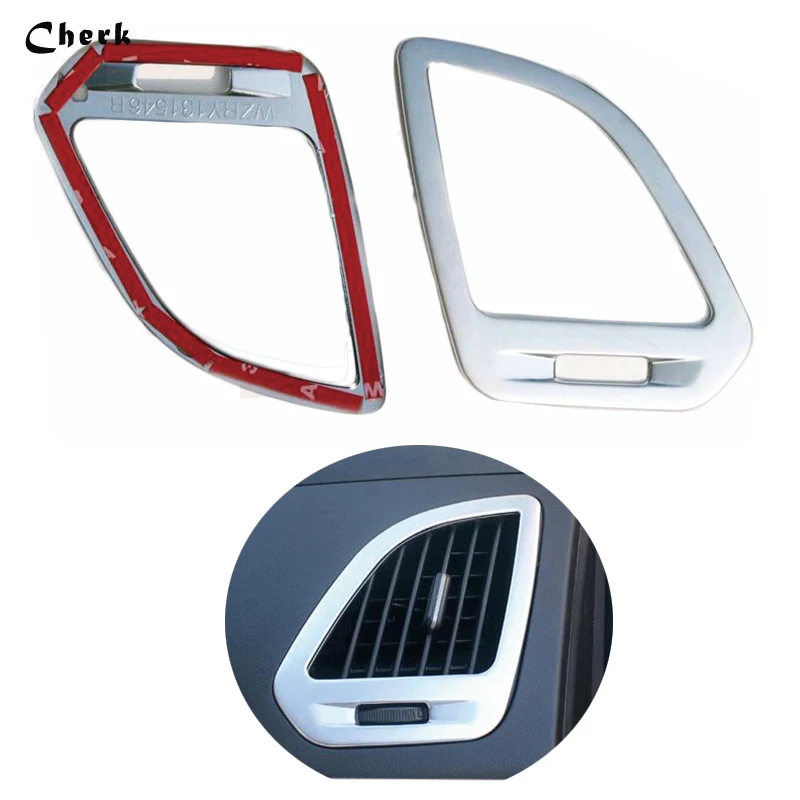 

For Hyundai Tucson ix35 2010 2011 2012 2013 2014 Interior Side Air Condition Vent Outlet Decoration Cover Trim Frame 2pcs ABS