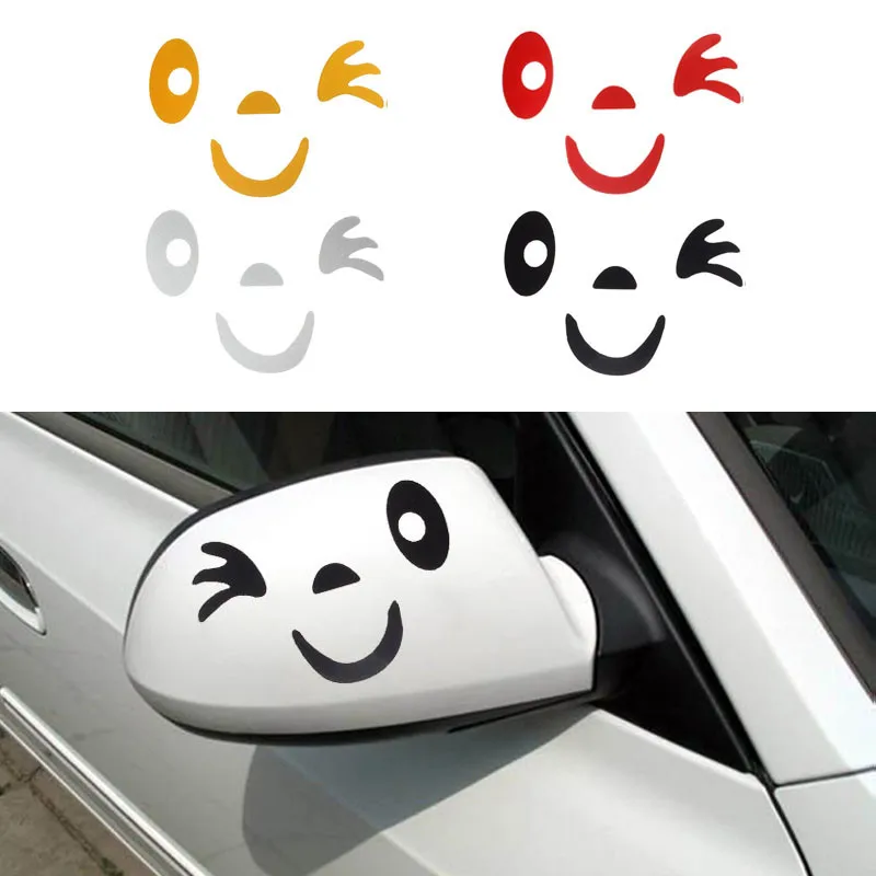 CARPRIE улыбка уход за кожей лица Дизайн 3D украшения Стикеры для автомобиля боковое зеркало заднего вида Dec15 Прямая поставка