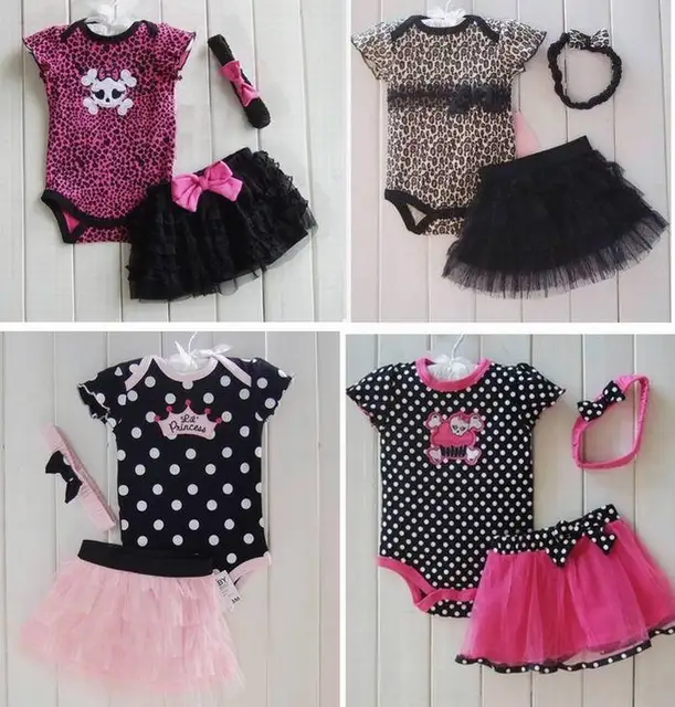 2017 New Fashion Baby Girl Clothes Clothing Set Romper Tutu Skirt Headband Newborn 2017 New Fashion Baby Girl Clothes Clothing Set Romper Tutu Skirt Headband Newborn