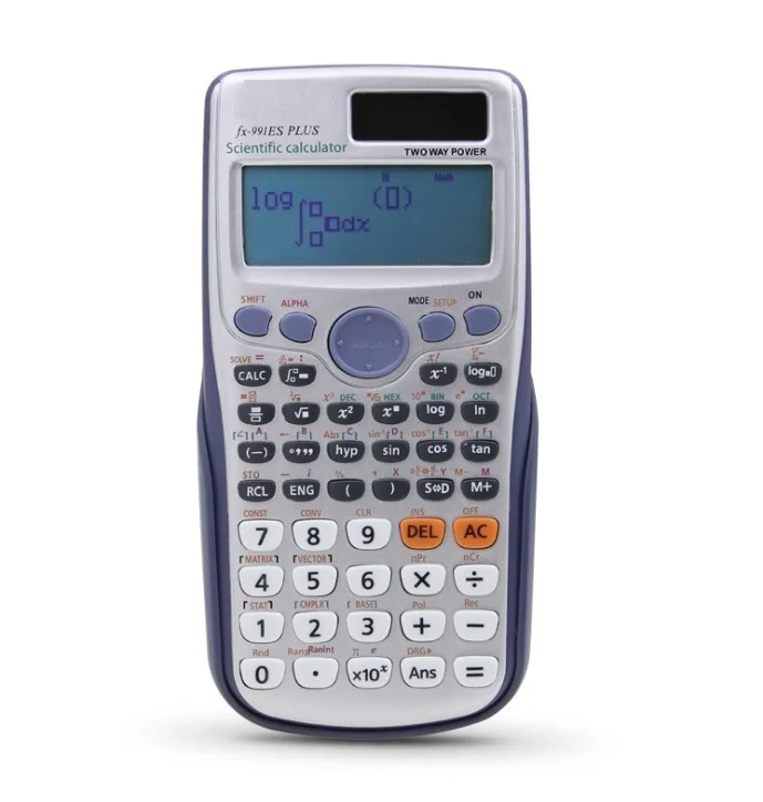 FX-991ES-PLUS الأصلي آلة حاسبة علمية وظيفة للمدرسة مكتب بطريقتين الطاقة