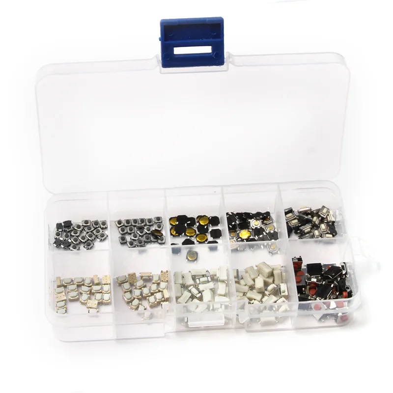 

YT 200PCS Push Button Switch TV Audio Equipment Cameras Computers Game Consoles Waterproof Durable Light Touch Switch Kit
