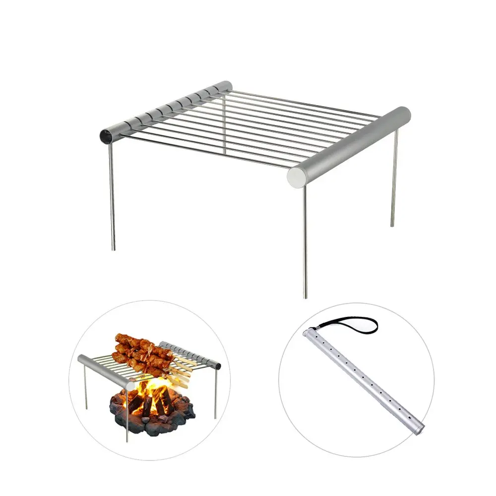

1Set Portable Camping Grill - a lightweight Multi-function Universal Barbecue Accessories BBQ Grill for Home for Camping